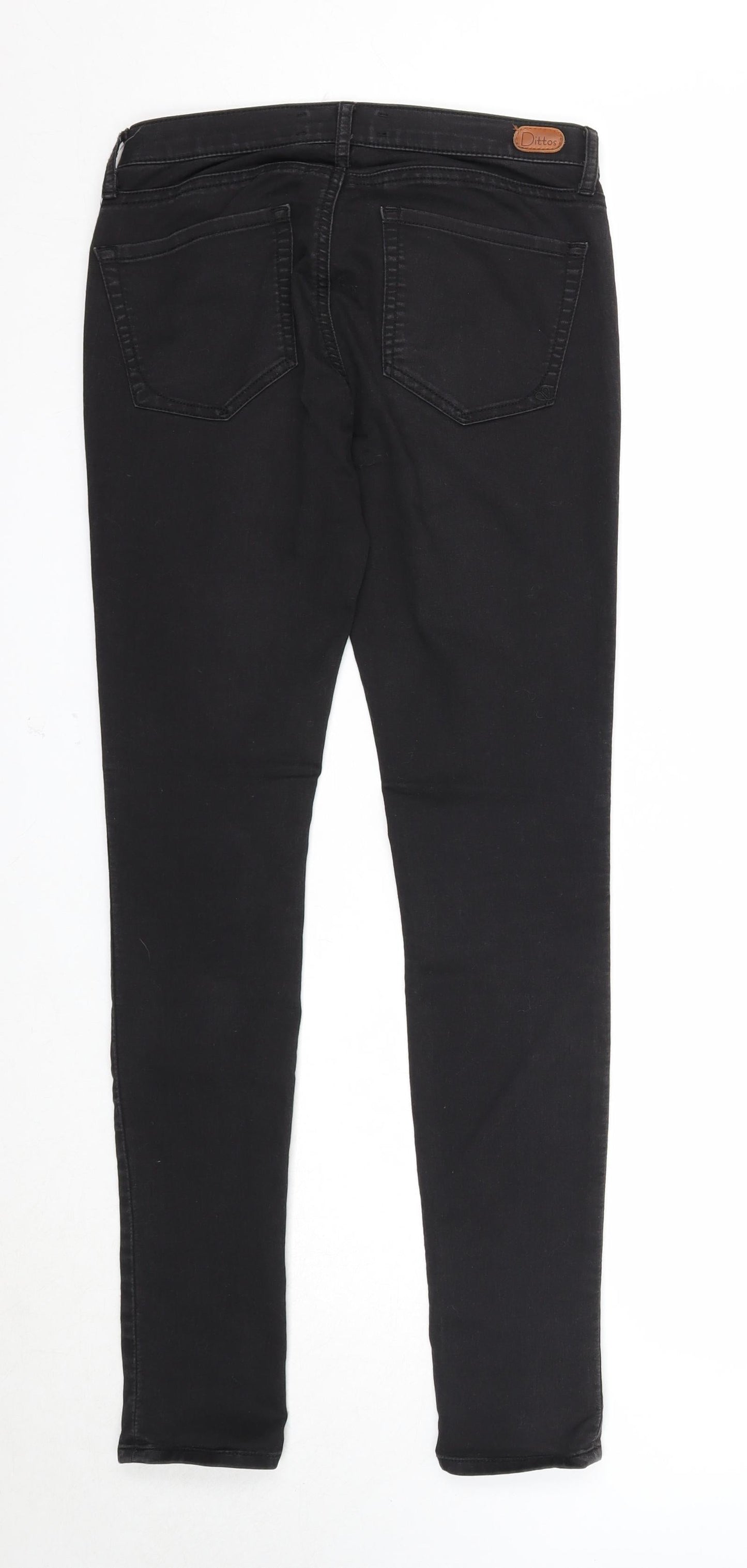Dittos Womens Black Cotton Skinny Jeans Size 27 in Regular Zip