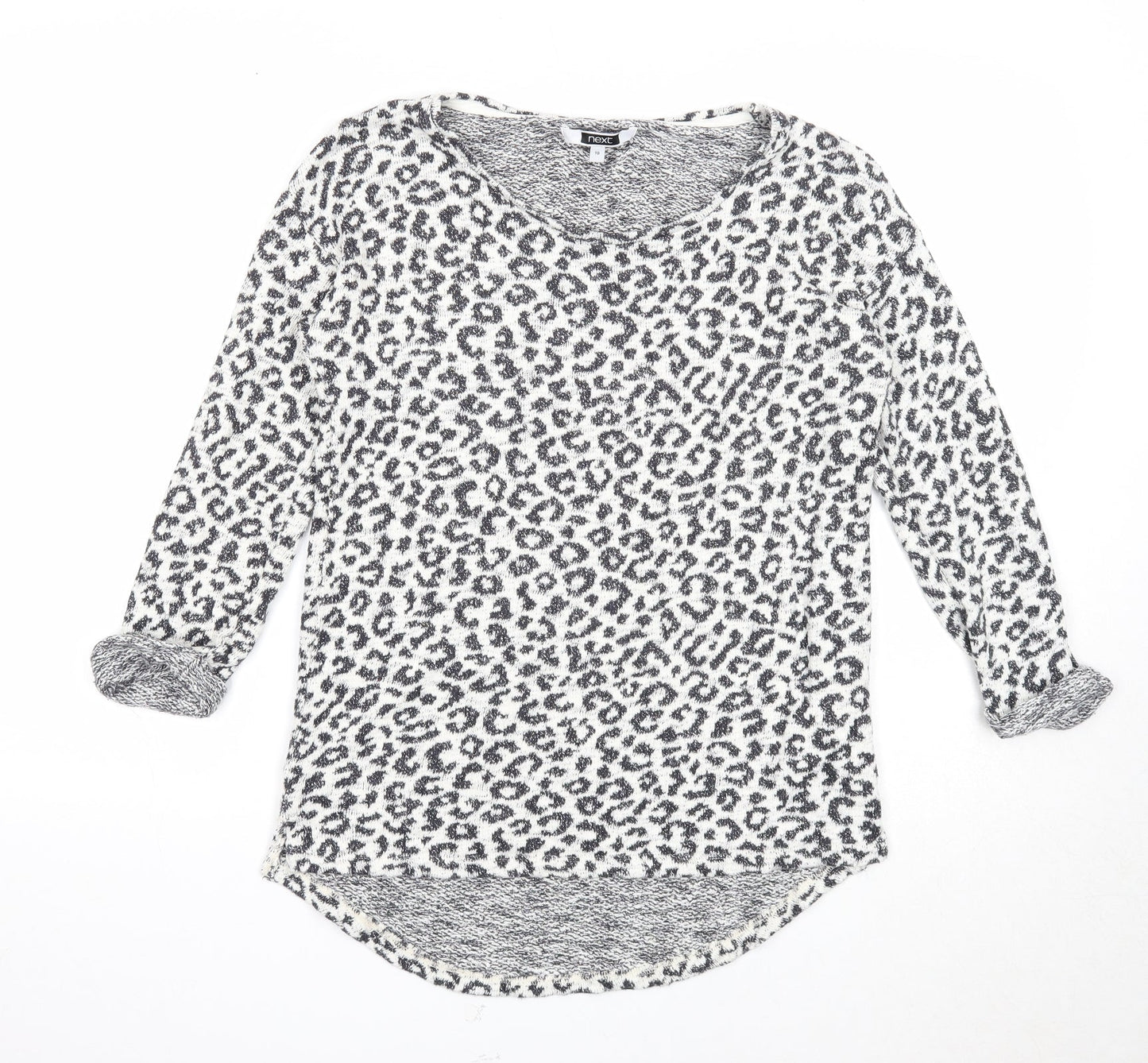 Womens UK Size 10 NEXT White Pullover Jumper