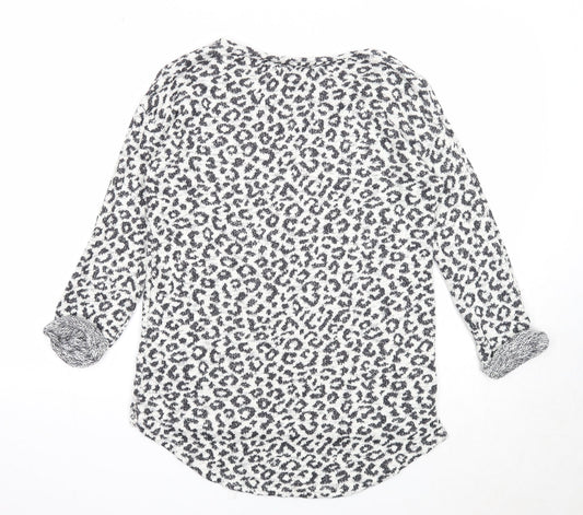Womens UK Size 10 NEXT White Pullover Jumper