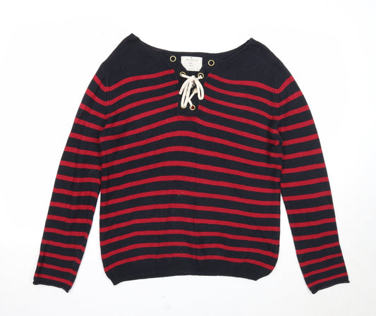 Womens UK Size M Springfield Red Pullover Jumper