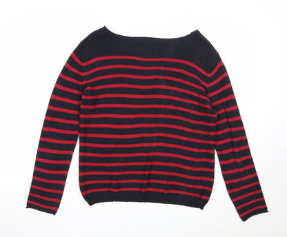 Womens UK Size M Springfield Red Pullover Jumper