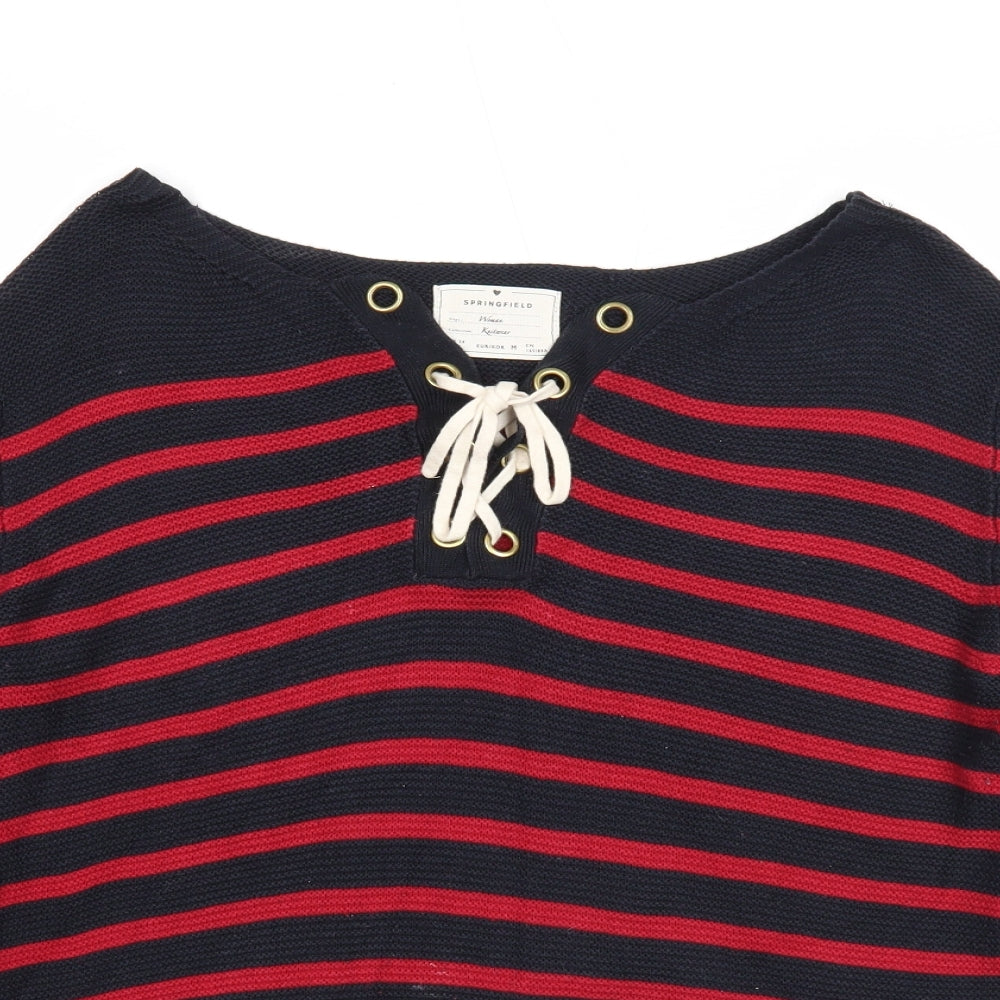 Womens UK Size M Springfield Red Pullover Jumper
