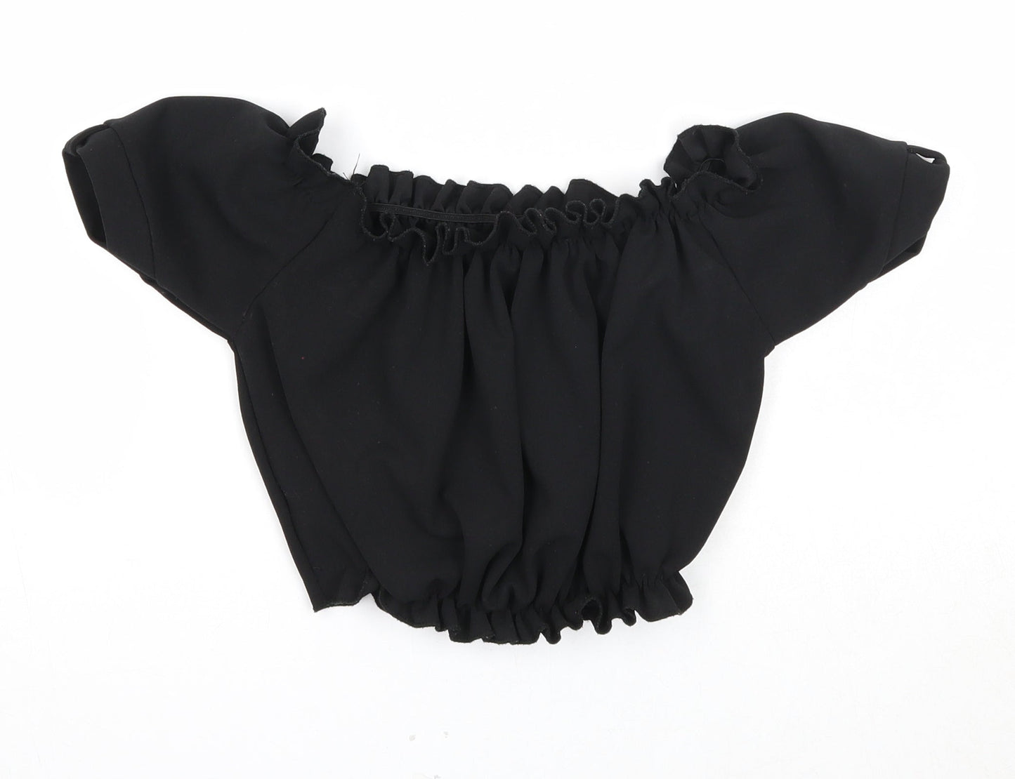 Womens UK Size 6 New Look Black Cropped Tank