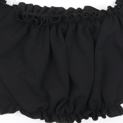 Womens UK Size 6 New Look Black Cropped Tank