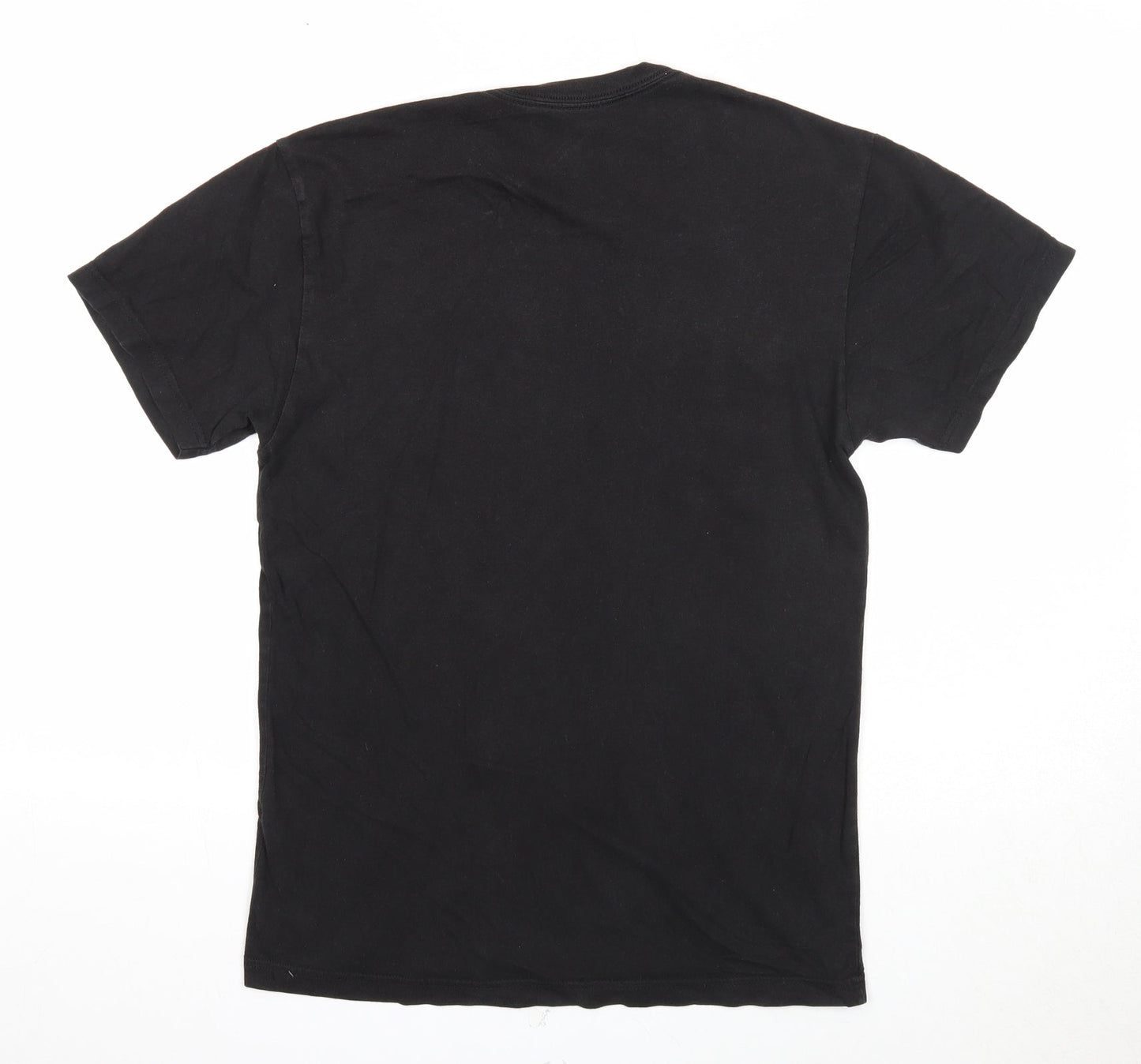 Club Room Mens Black Cotton T-Shirt Size S Round Neck
