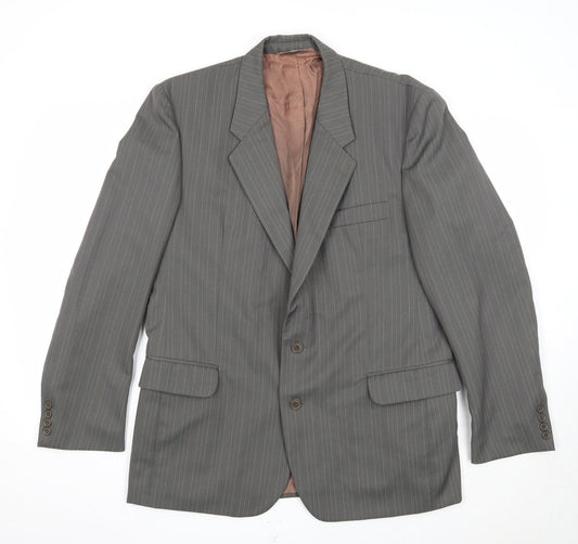 Mens UK Size 42 Preworn Regular Grey Suit Jacket