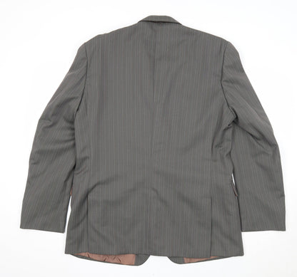 Mens UK Size 42 Preworn Regular Grey Suit Jacket