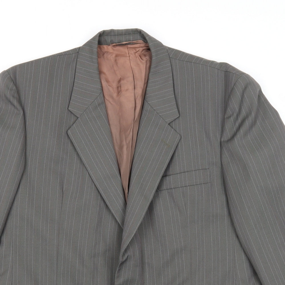 Mens UK Size 42 Preworn Regular Grey Suit Jacket