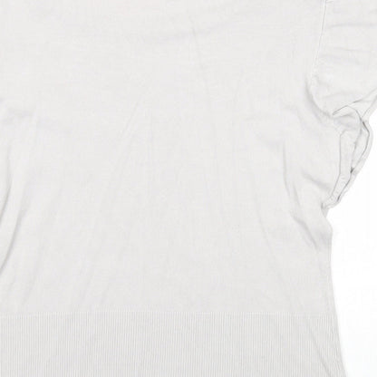 Womens UK Size L Linea Grey Basic Blouse