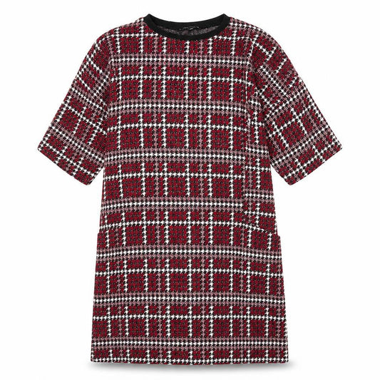Capsule Womens Purple Geometric Polyester A-Line Size 12 Round Neck Pullover