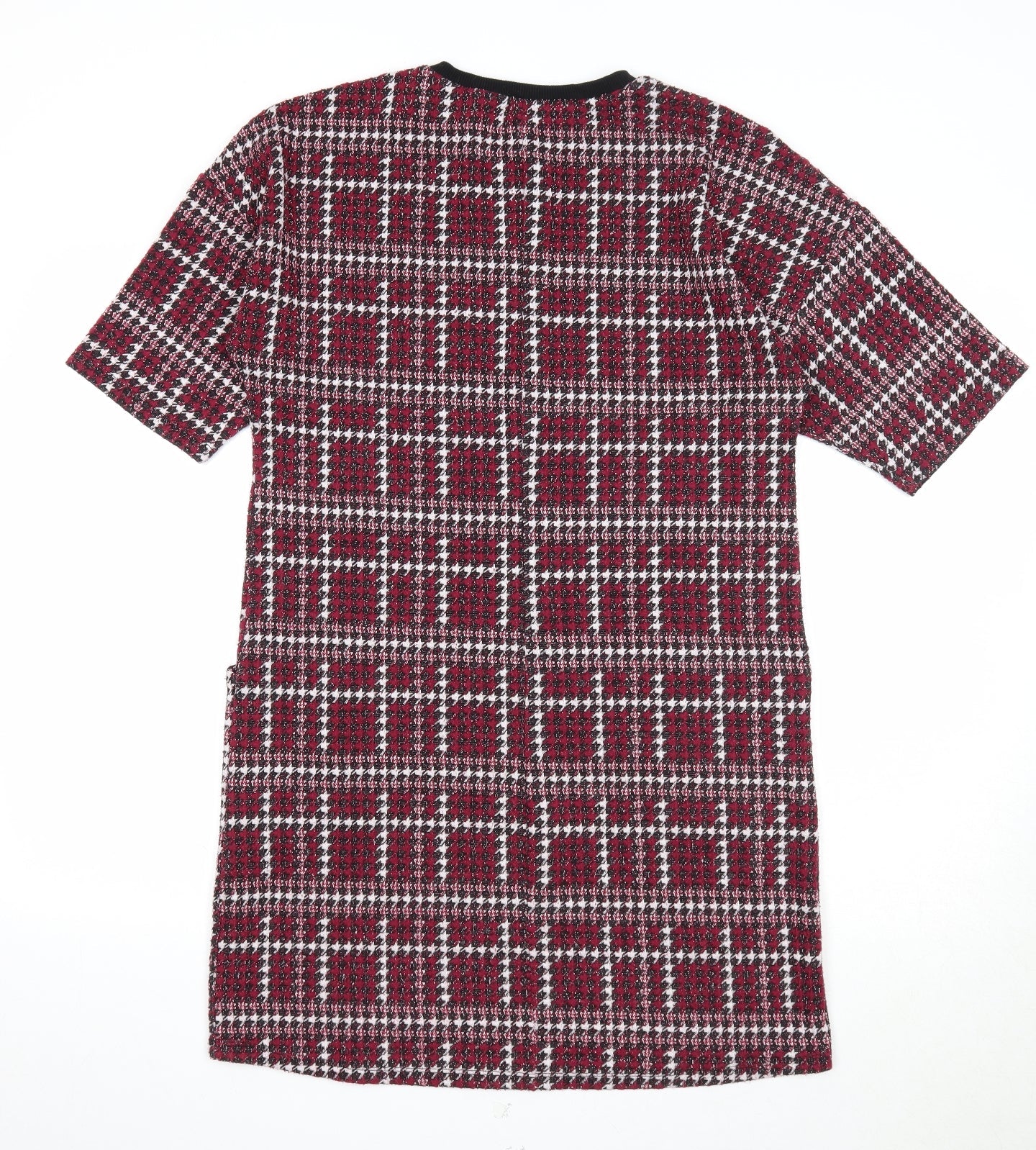 Capsule Womens Purple Geometric Polyester A-Line Size 12 Round Neck Pullover