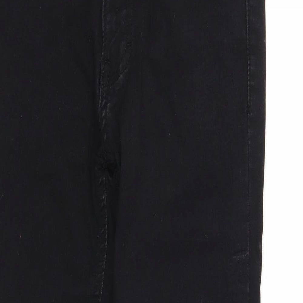 Don't Think Twice Womens Black Cotton Skinny Jeans Size 6 Regular Zip - Waist 22 inches