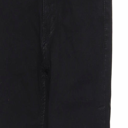 Don't Think Twice Womens Black Cotton Skinny Jeans Size 6 Regular Zip - Waist 22 inches