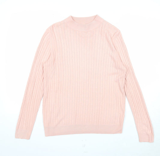 Womens UK Size 10 Marks and Spencer Pink Pullover Jumper