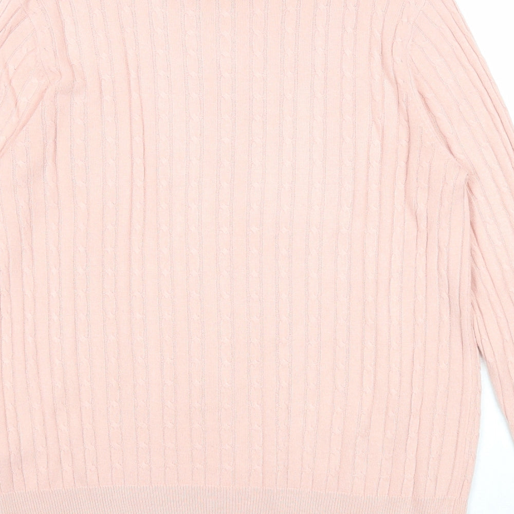 Womens UK Size 10 Marks and Spencer Pink Pullover Jumper