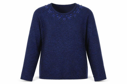 Womens UK Size M Bonmarché Blue Pullover Jumper