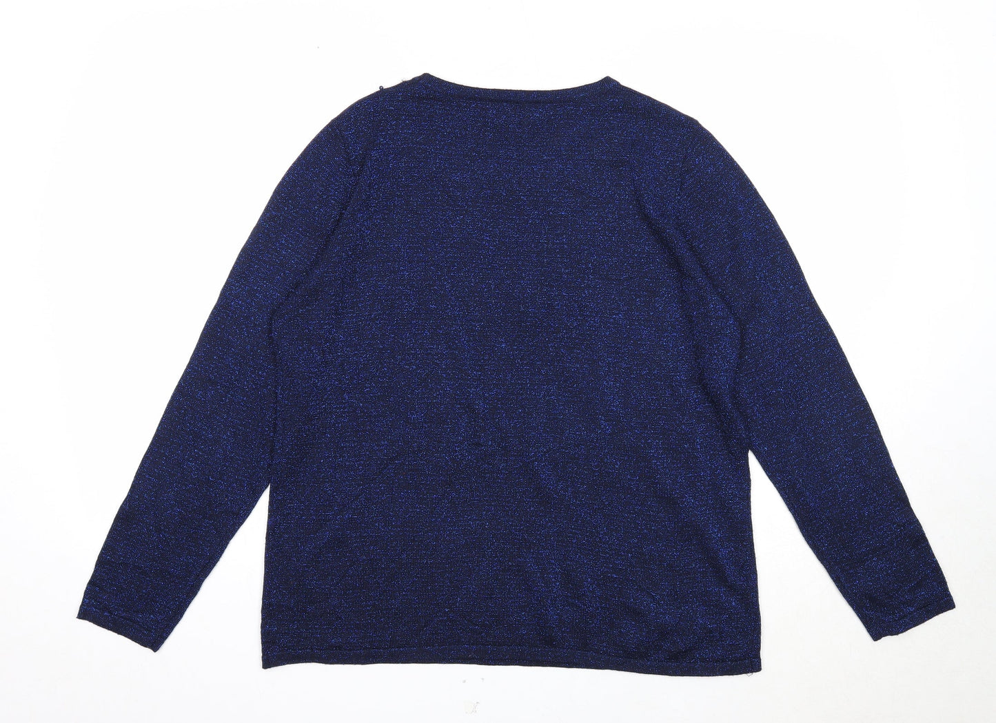 Womens UK Size M Bonmarché Blue Pullover Jumper