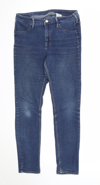 Womens UK Size 32 in Preworn Regular Fit Straight Blue Jeans