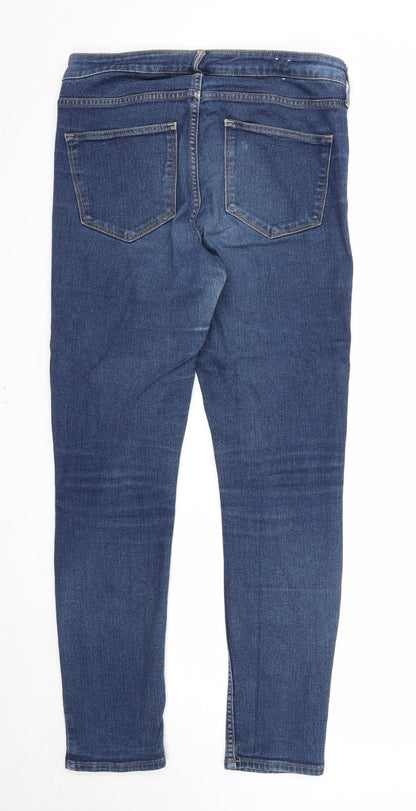 Womens UK Size 32 in Preworn Regular Fit Straight Blue Jeans