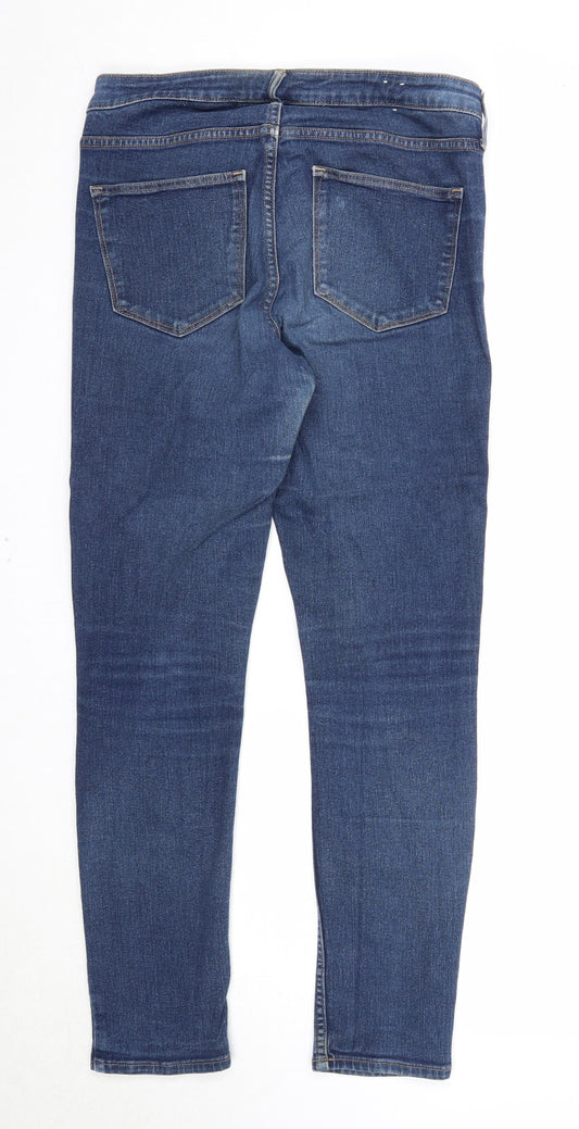 Womens UK Size 32 in Preworn Regular Fit Straight Blue Jeans