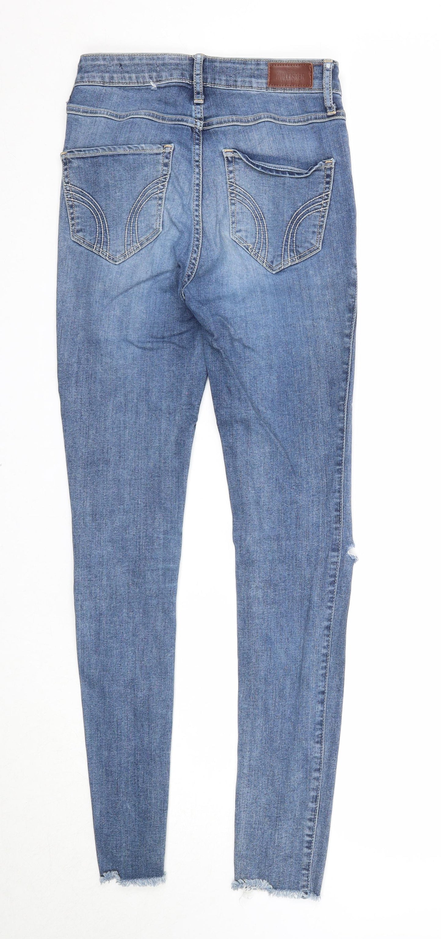 Hollister Womens Blue Cotton Skinny Jeans Size 26 in L30 in Regular Zip