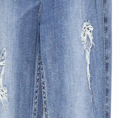 Hollister Womens Blue Cotton Skinny Jeans Size 26 in L30 in Regular Zip