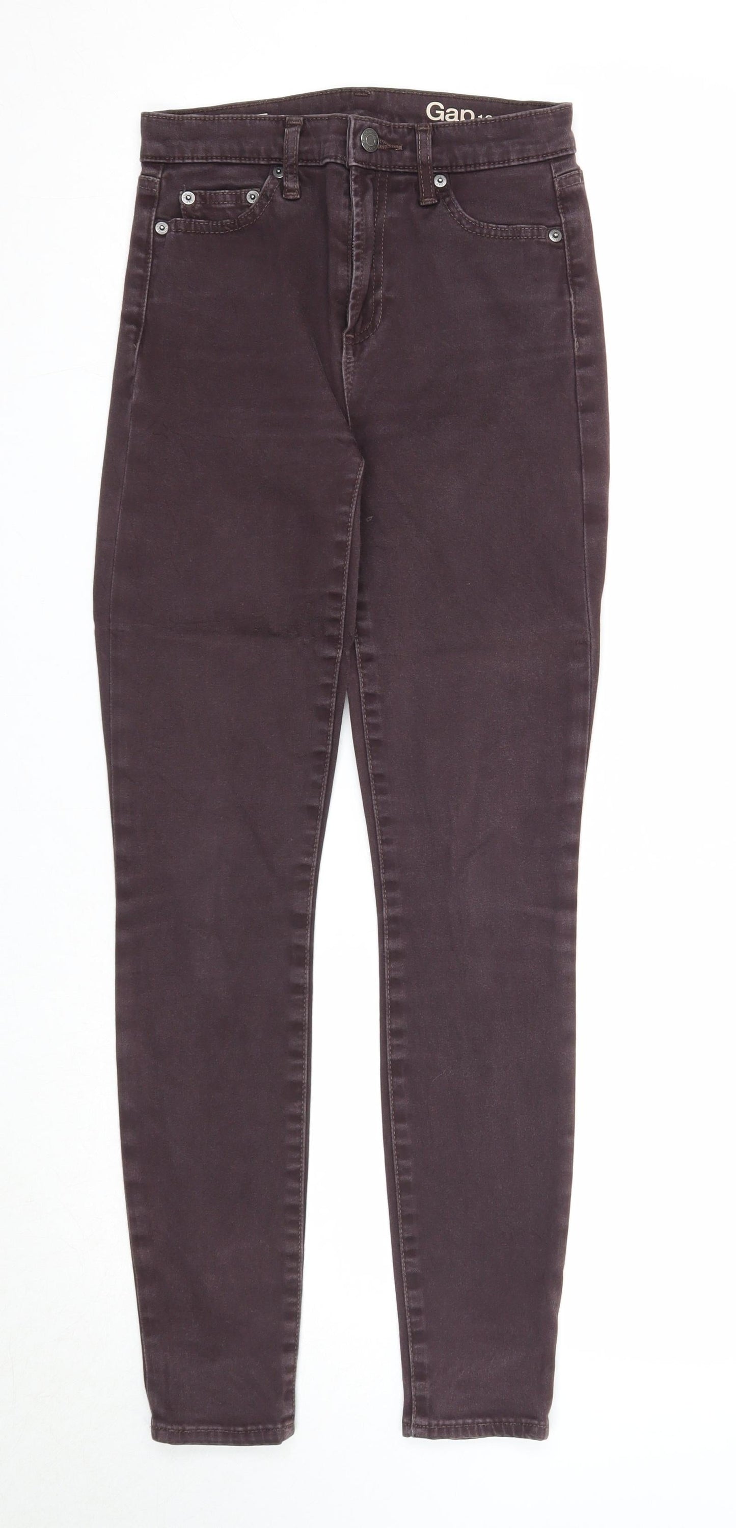 Womens UK Size 25 in Gap Regular Fit Skinny Purple Jeans
