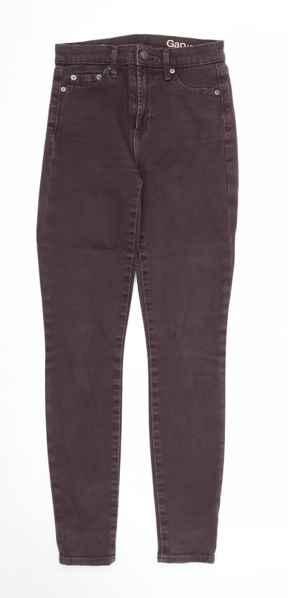 Womens UK Size 25 in Gap Regular Fit Skinny Purple Jeans