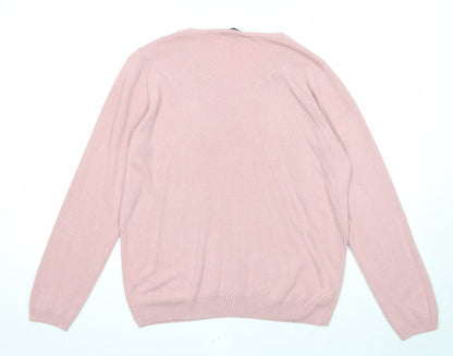 Womens UK Size 16 Marks and Spencer Pink Pullover Jumper