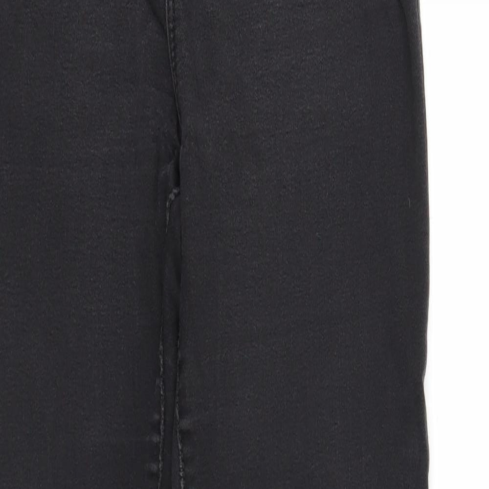 Denim & Co. Womens Black Cotton Skinny Jeans Size 8 Regular Zip