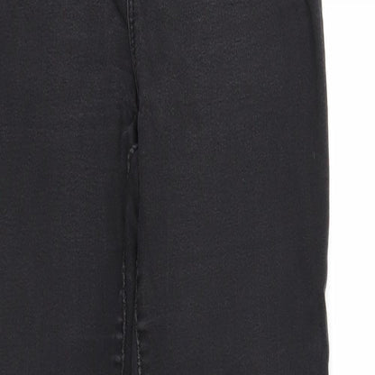 Denim & Co. Womens Black Cotton Skinny Jeans Size 8 Regular Zip