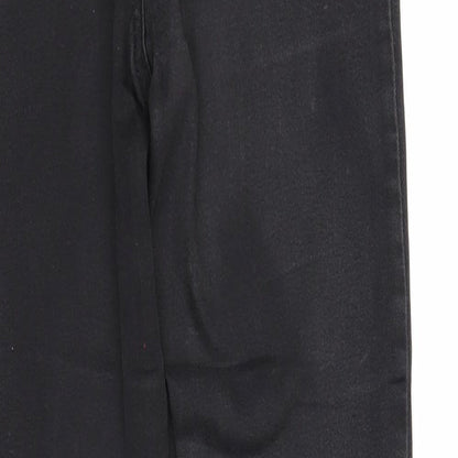 Denim & Co. Womens Black Cotton Skinny Jeans Size 8 Regular Zip