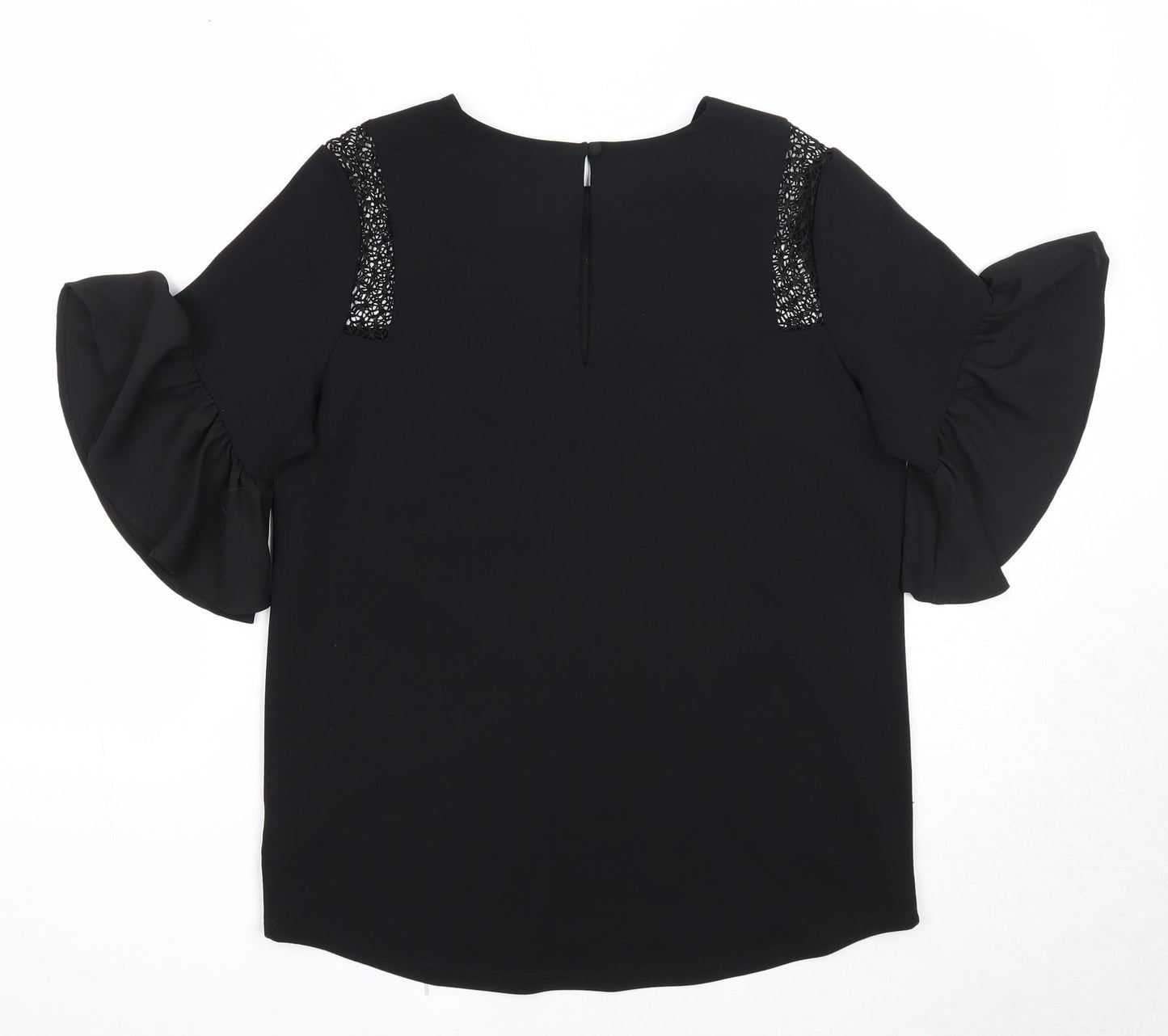 Womens UK Size 8 NEXT Black Basic Blouse