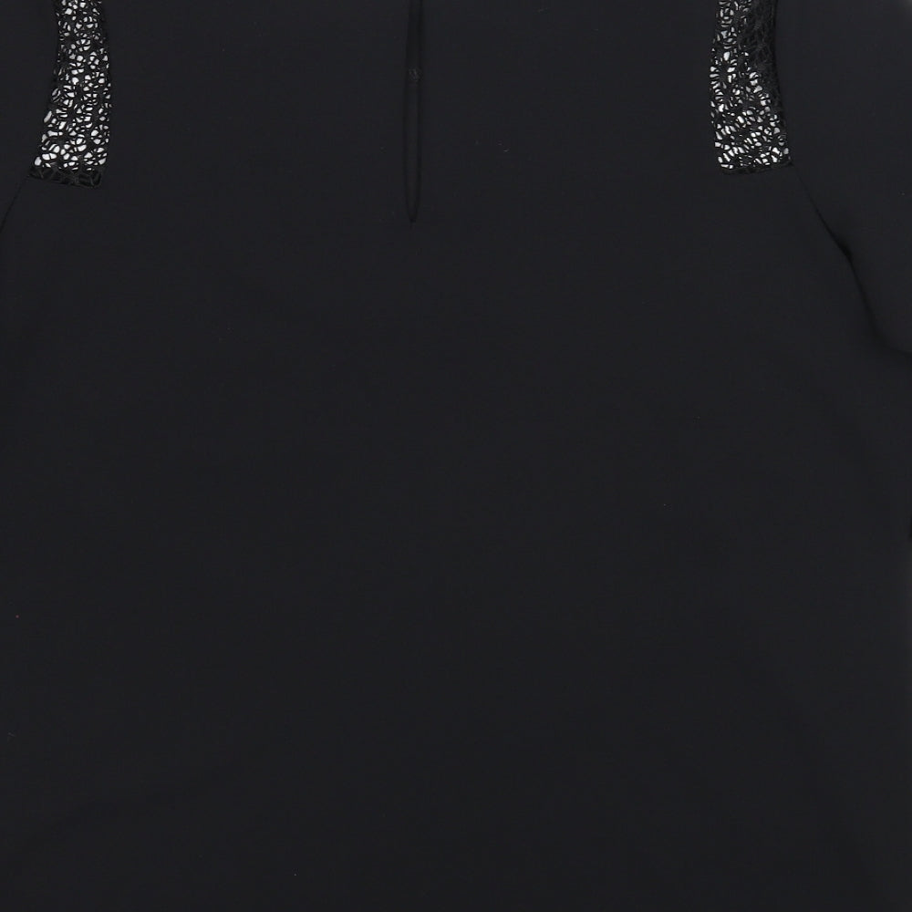 Womens UK Size 8 NEXT Black Basic Blouse