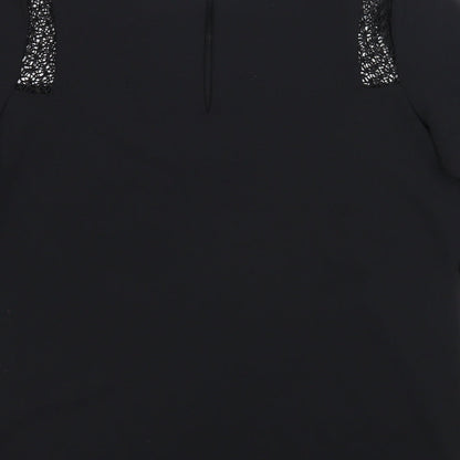 Womens UK Size 8 NEXT Black Basic Blouse