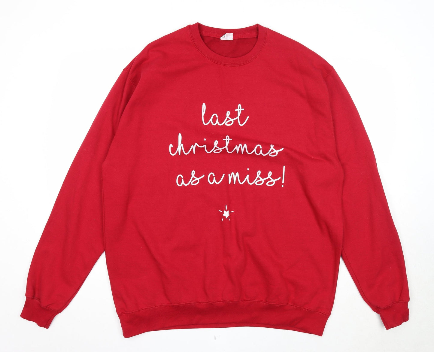 Mens UK Size 2XL All We Do is Red Pullover Sweatshirt