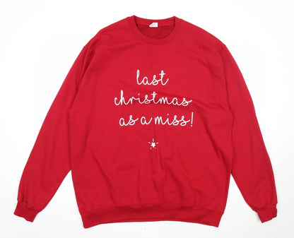 Mens UK Size 2XL All We Do is Red Pullover Sweatshirt