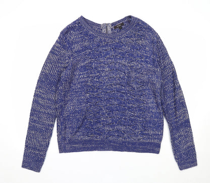 Womens UK Size L Therapy Blue Pullover Jumper