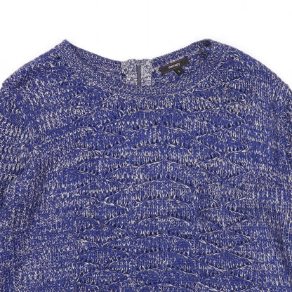 Womens UK Size L Therapy Blue Pullover Jumper