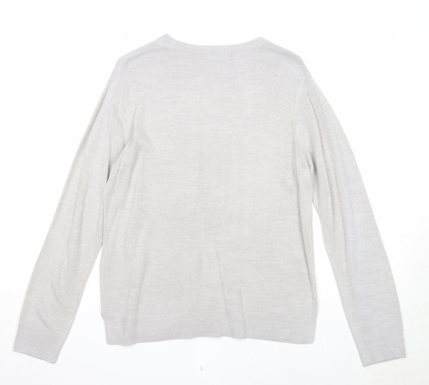Womens UK Size 14 Marks and Spencer Grey Pullover Jumper