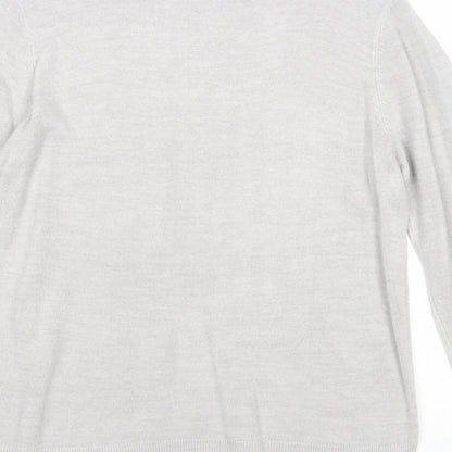 Womens UK Size 14 Marks and Spencer Grey Pullover Jumper