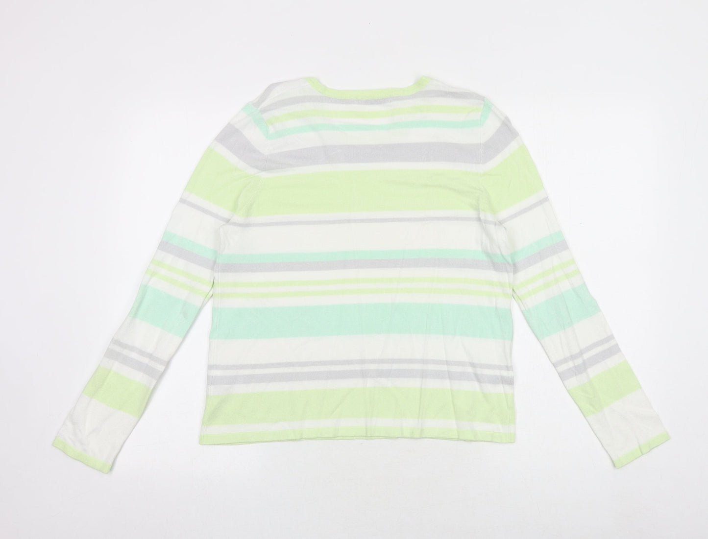 Womens UK Size 14 Marks and Spencer Green Pullover Jumper