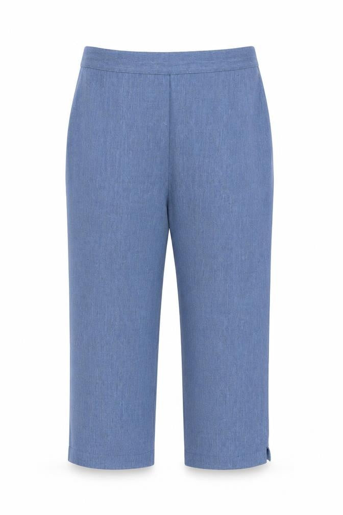 Womens UK Size 32 in Arista Regular Fit Cropped Blue Trousers