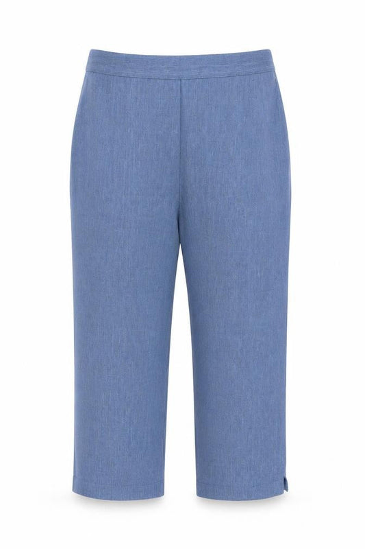 Womens UK Size 32 in Arista Regular Fit Cropped Blue Trousers