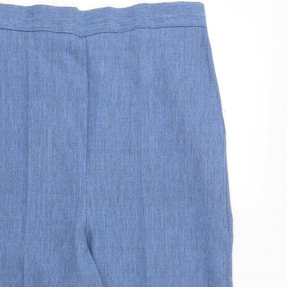 Womens UK Size 32 in Arista Regular Fit Cropped Blue Trousers