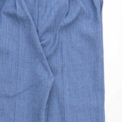 Womens UK Size 32 in Arista Regular Fit Cropped Blue Trousers