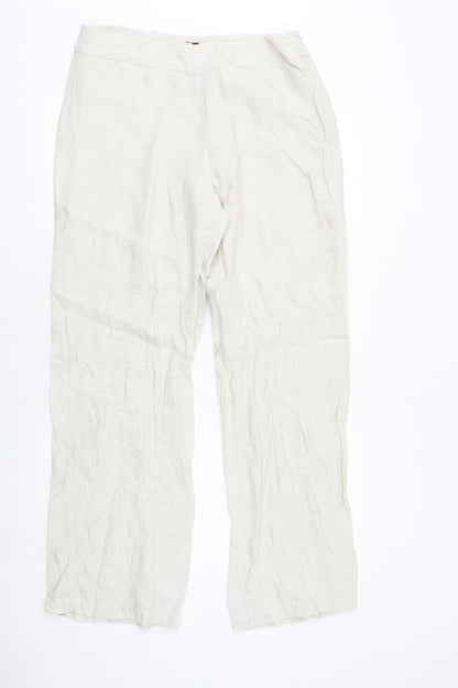 Womens UK Size 34 in Olsen Regular Fit  Beige Trousers