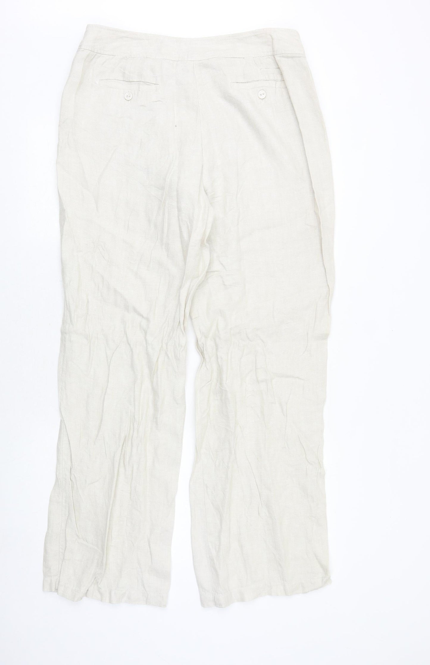 Womens UK Size 34 in Olsen Regular Fit  Beige Trousers