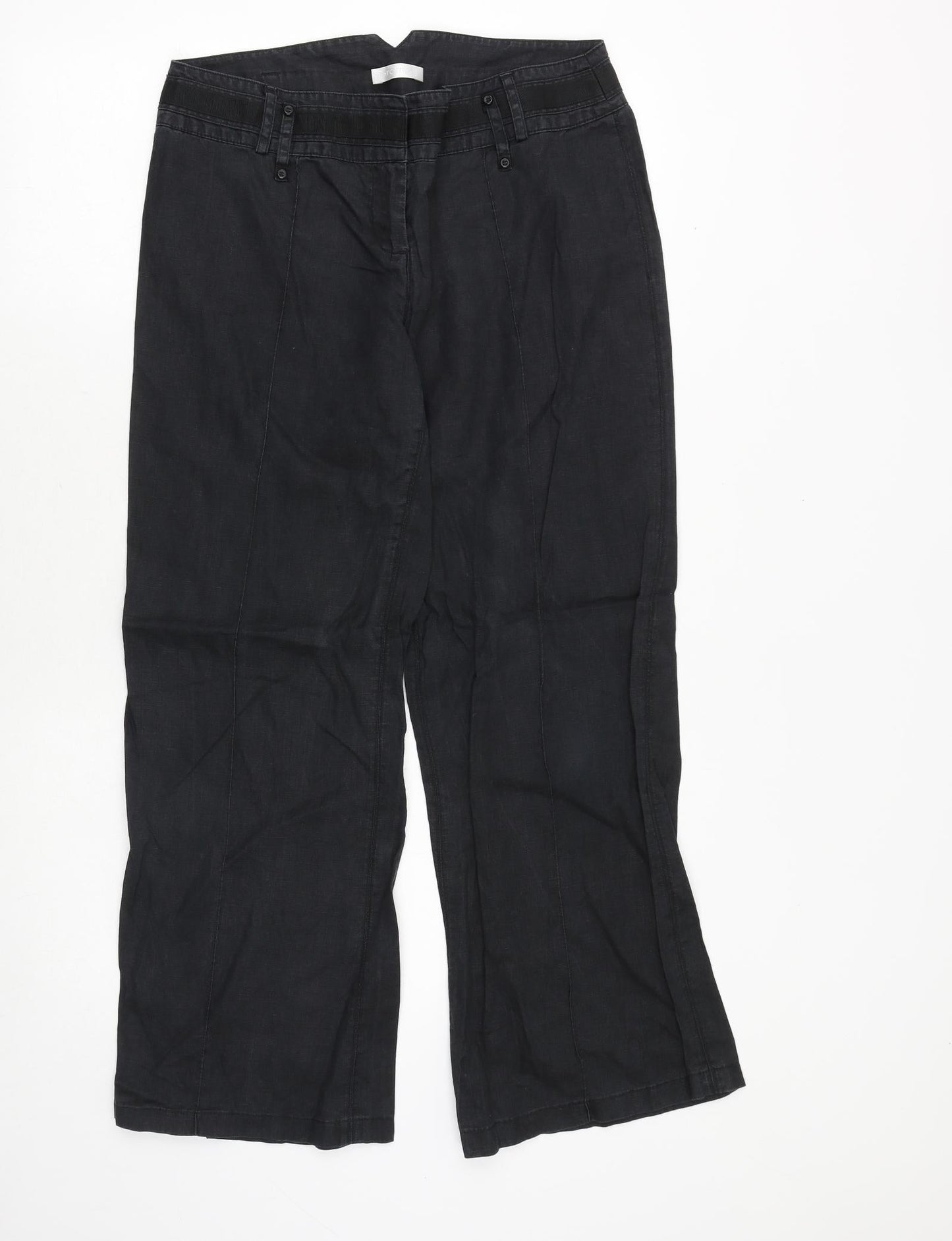 Womens UK Size 34 in Promod Regular Fit  Black Trousers