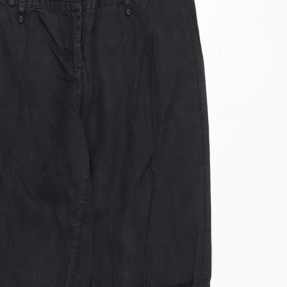Womens UK Size 34 in Promod Regular Fit  Black Trousers